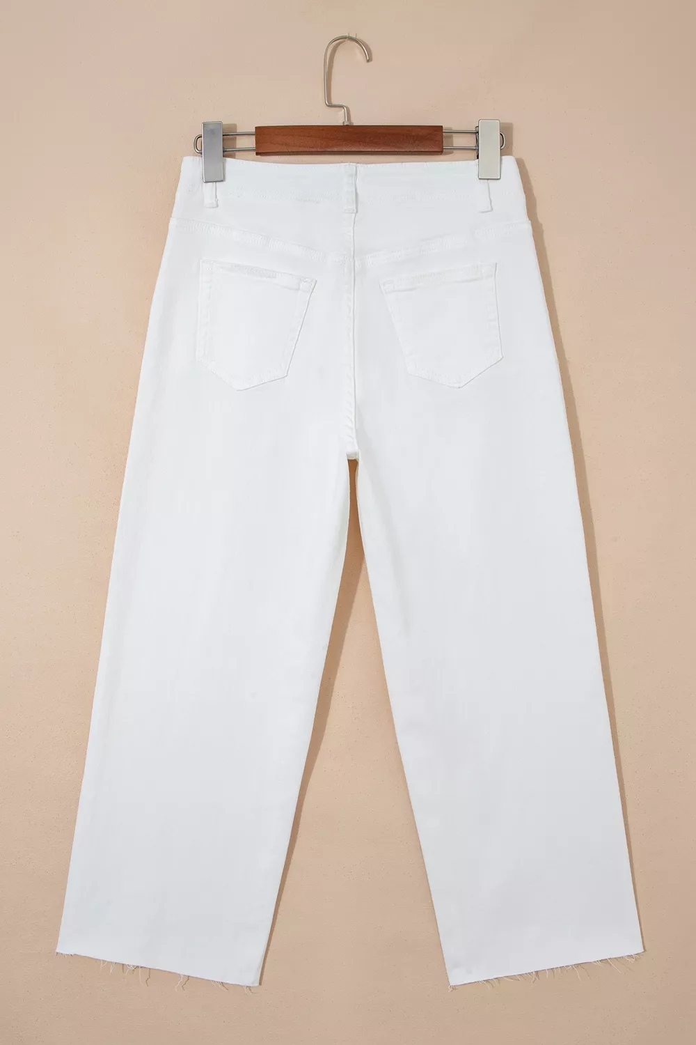 Raw Hem Ankle-length Loose Jeans, image 8