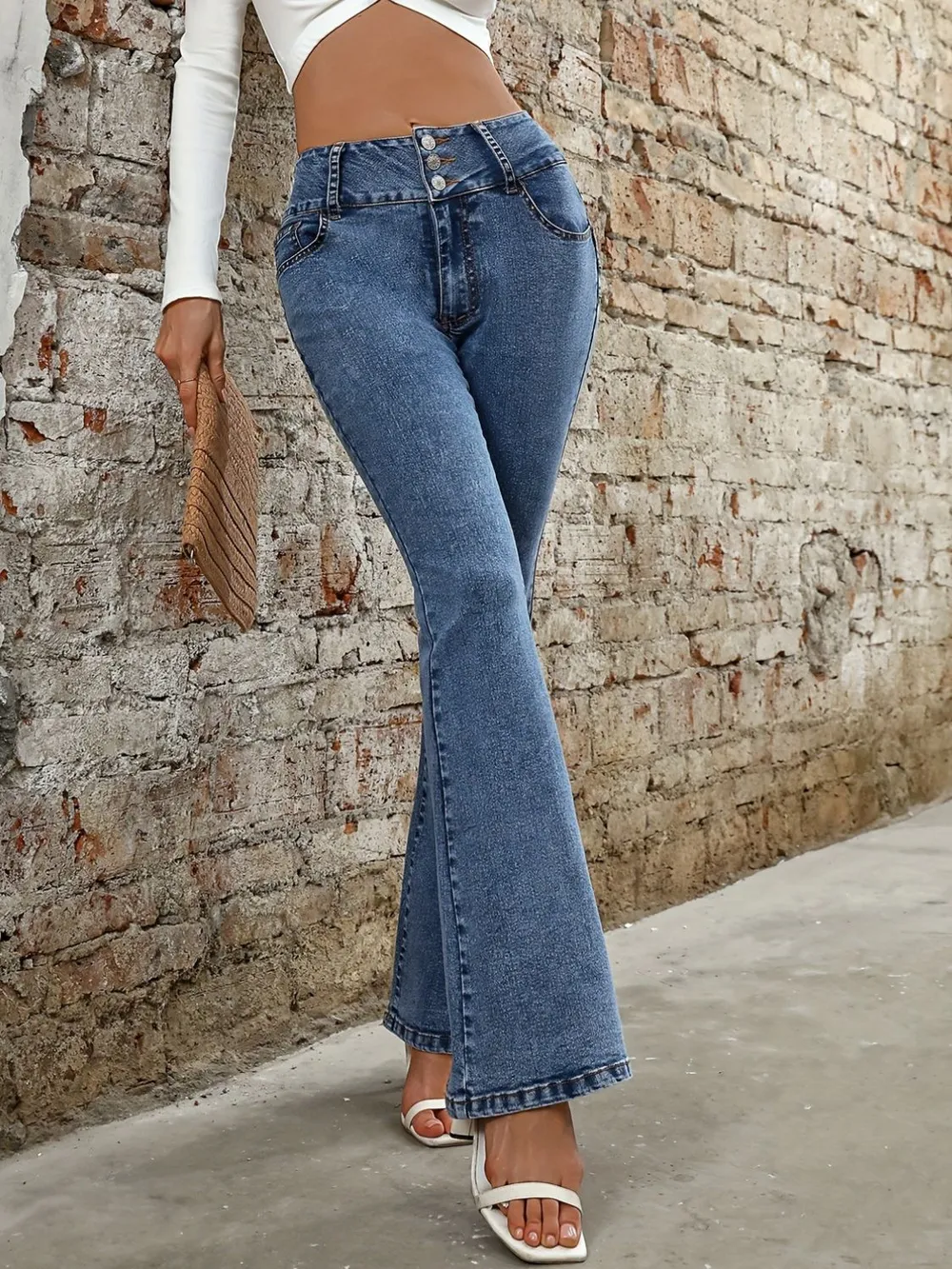 Bootcut Jeans with Pockets, image 5