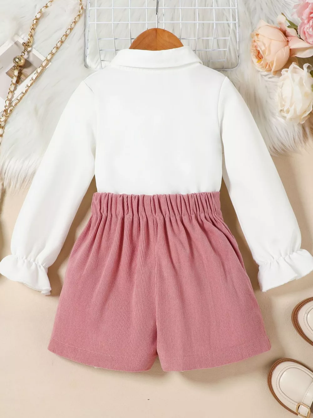 Children's Flounce Sleeve Shirt and Skort Set, image 4