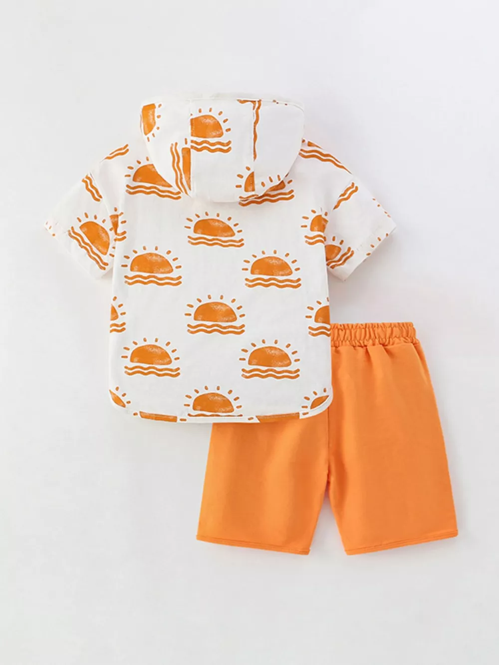 Children's Sun Print Hoodie & Shorts Set, image 2