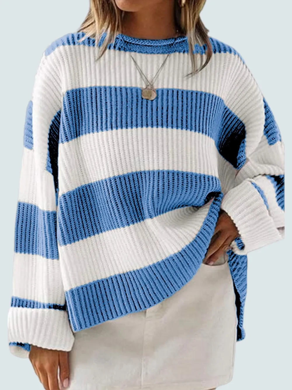 Round Neck Long Sleeve Sweater, image 26