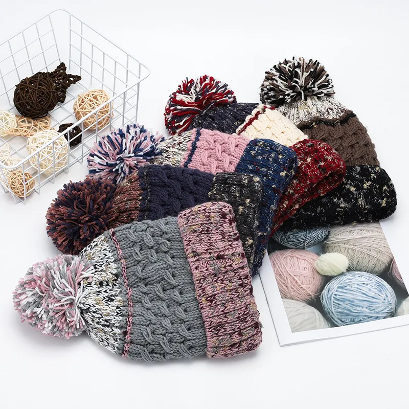 Contrast Thermal Hat with Pompom, image 2