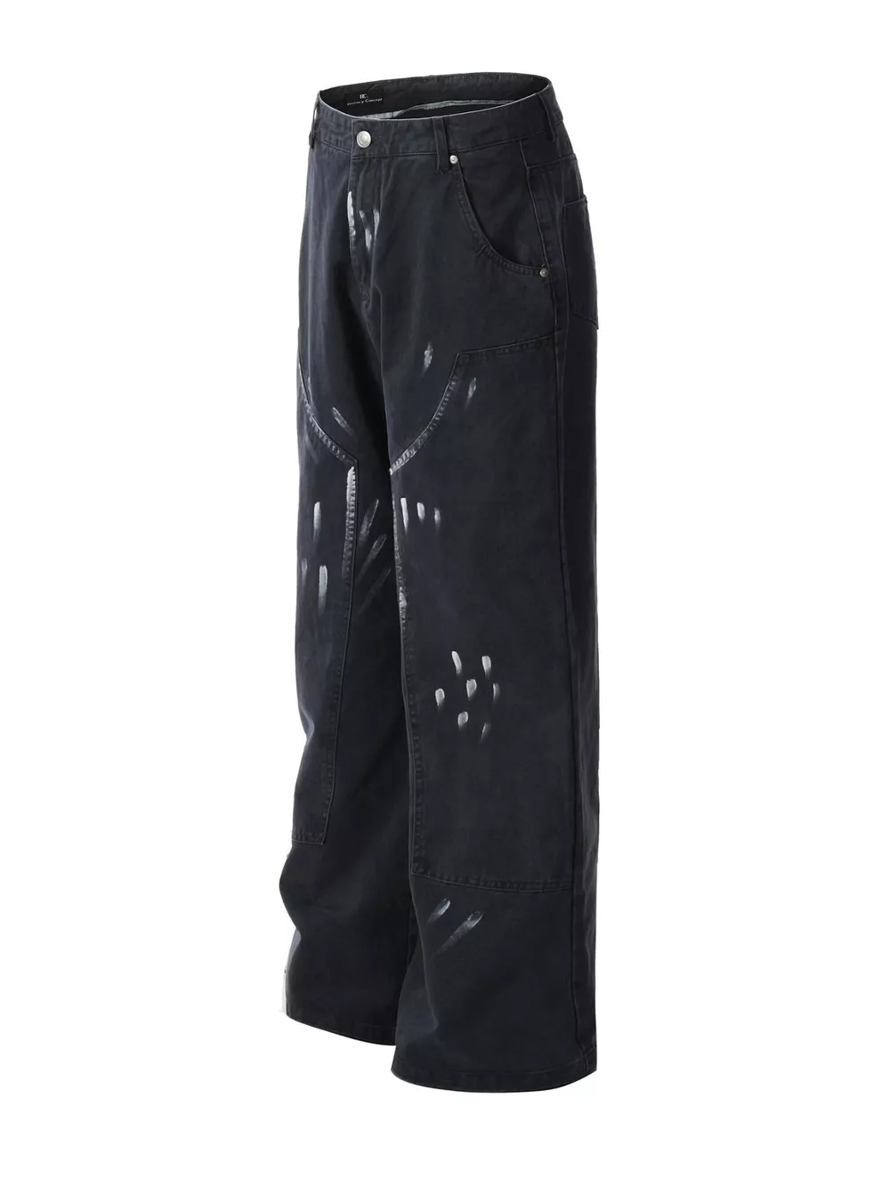 Men's Paint Splatter Wide-Leg Pants, image 2