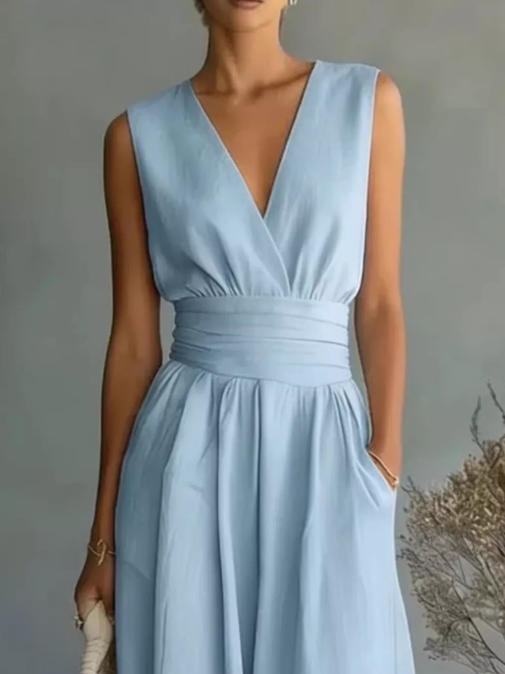Full Size Sleeveless Wide-Leg Jumpsuit Plus Size, image 3