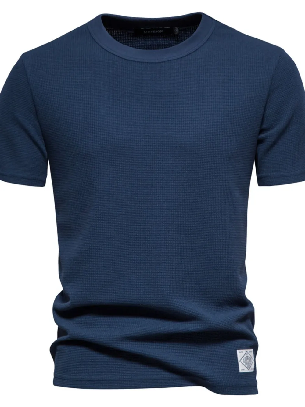 Men's Waffle-Knit Short Sleeve T-Shirt, image 2