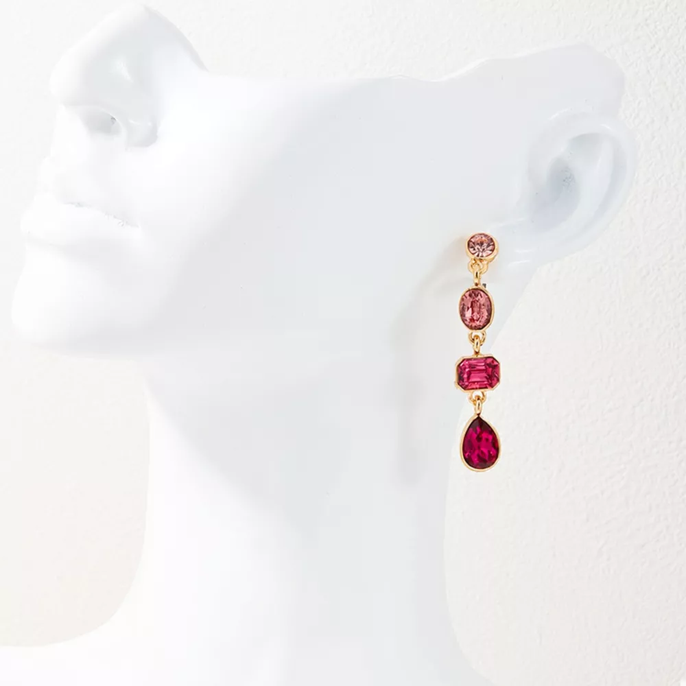 18K Gold-Plated Drop Earrings, image 2