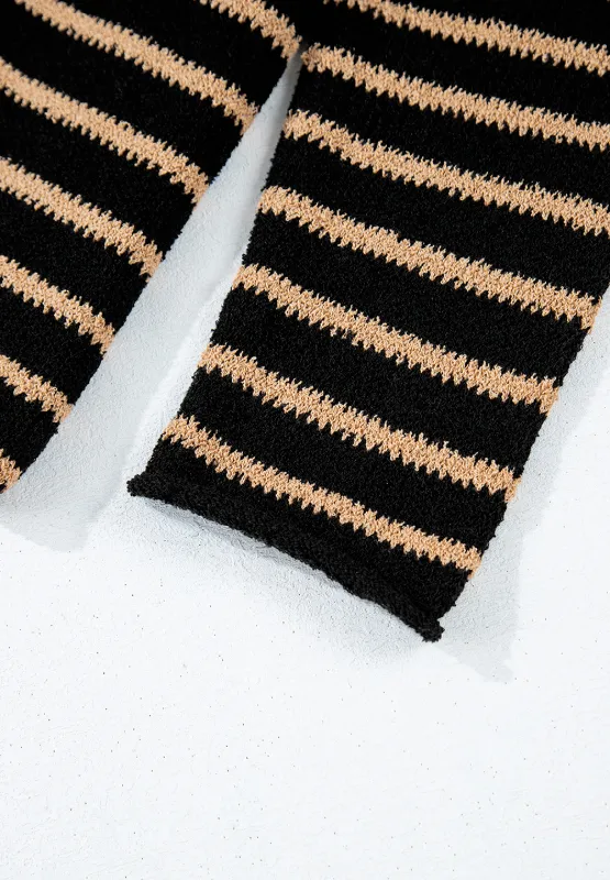 Stripe Drop Shoulder Round Neck Sweater, image 5