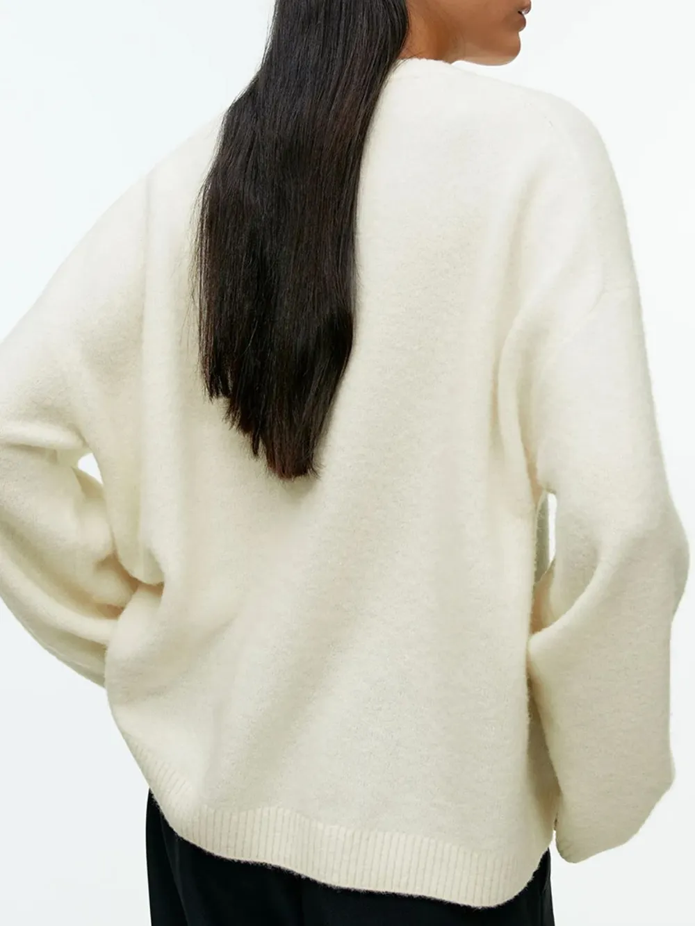 Round Neck Drop Shoulder Sweater, image 11
