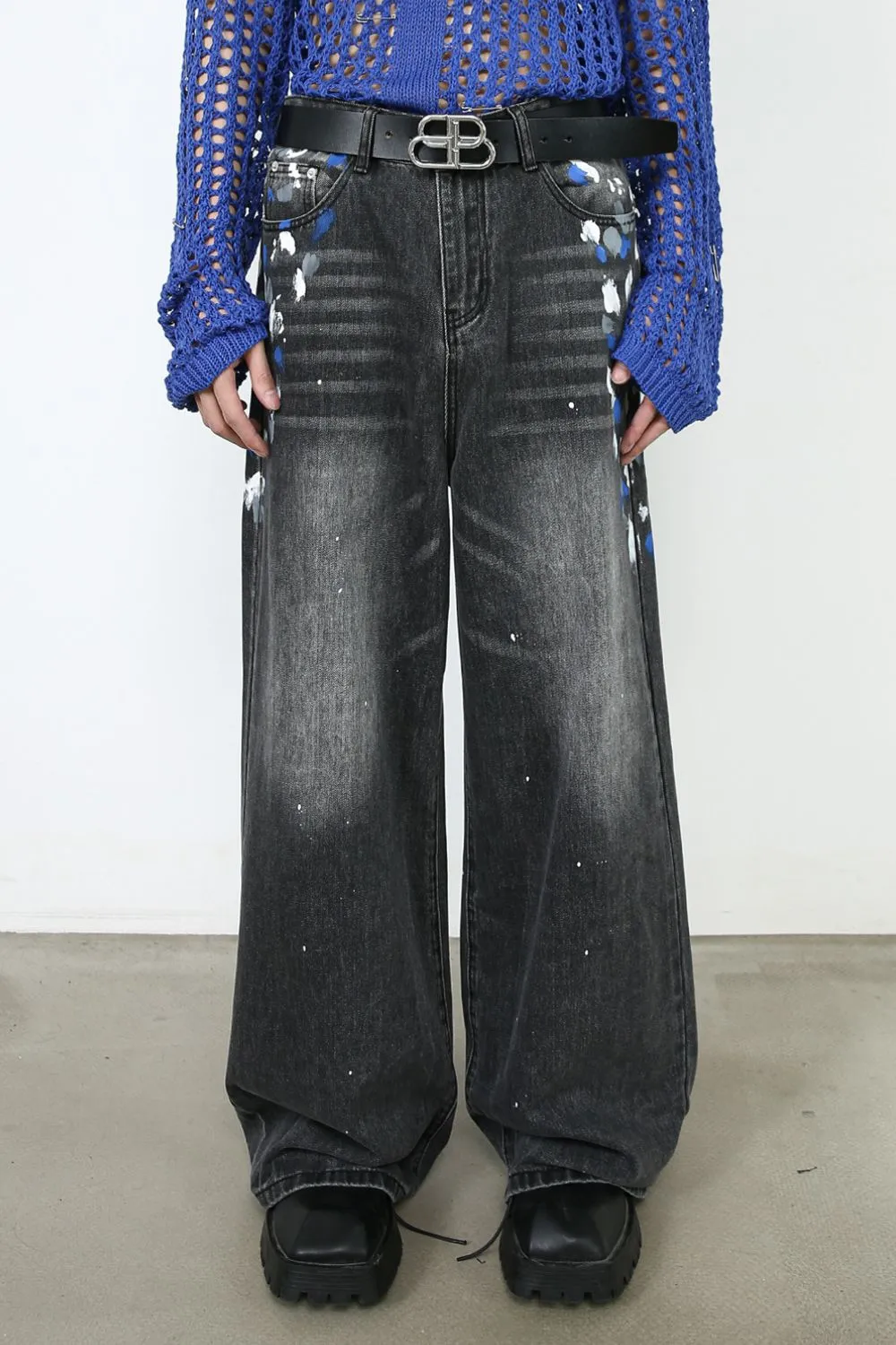 Men's Wide Leg Jeans, image 2