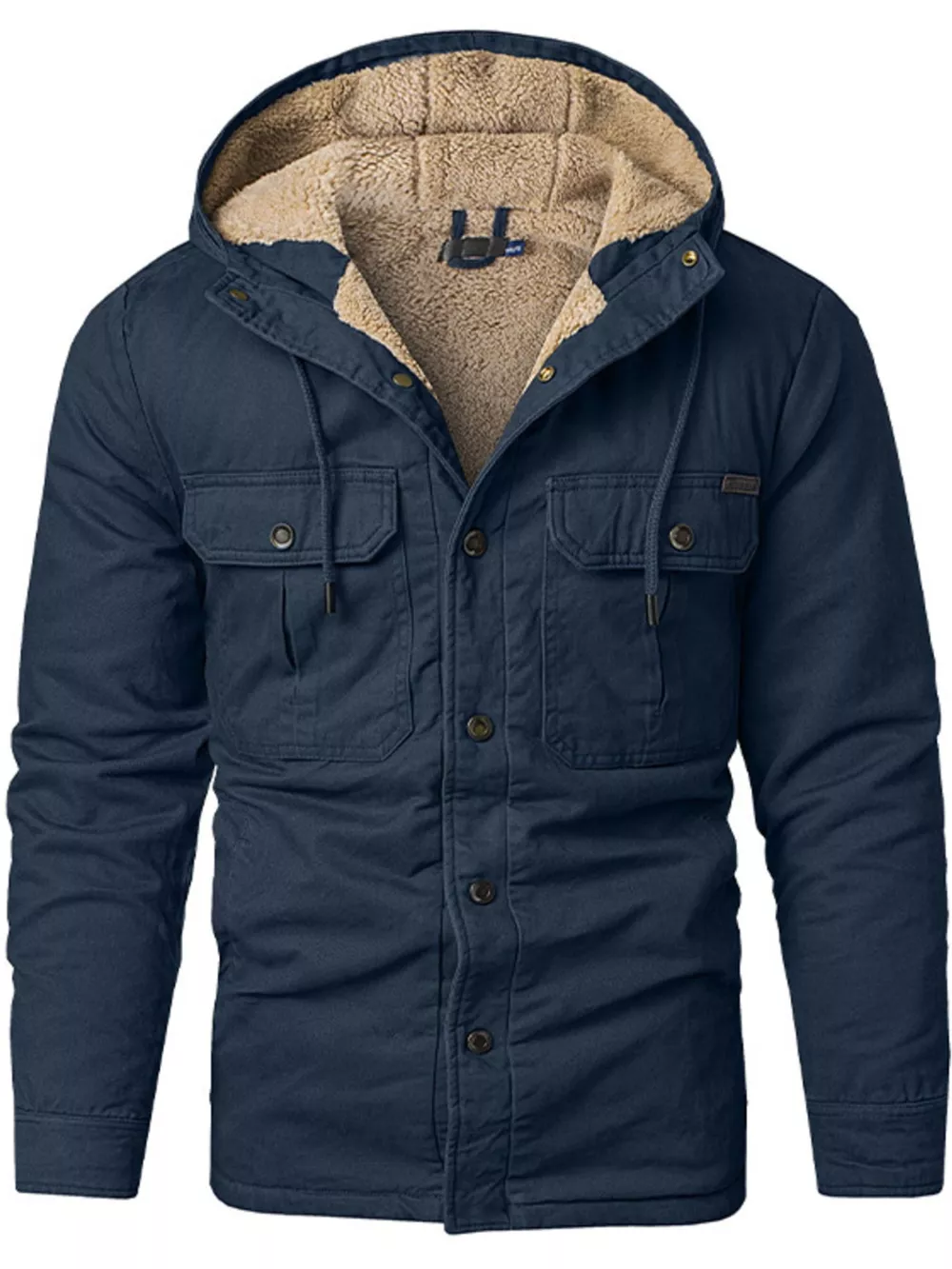 Men's Sherpa Lined Hooded Jacket, image 4