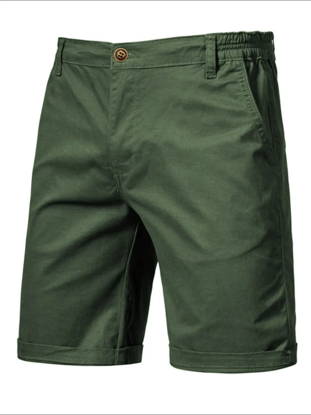 Men's Elastic Waist Shorts with Pockets, image 5
