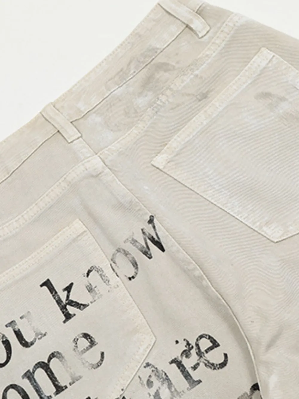 Men's Letter Wide Leg Jeans, image 6