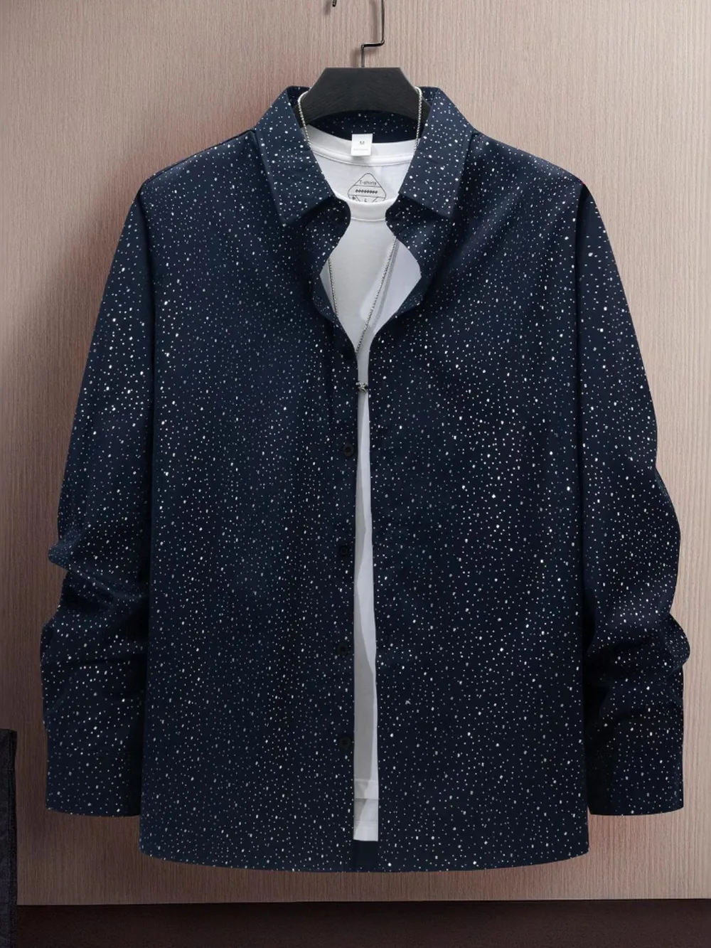 Men's Full Size Button Up Long Sleeve Shirt Plus Size, image 3