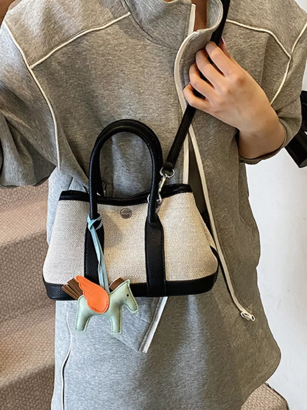 Contrast Crossbody Bag, image 4