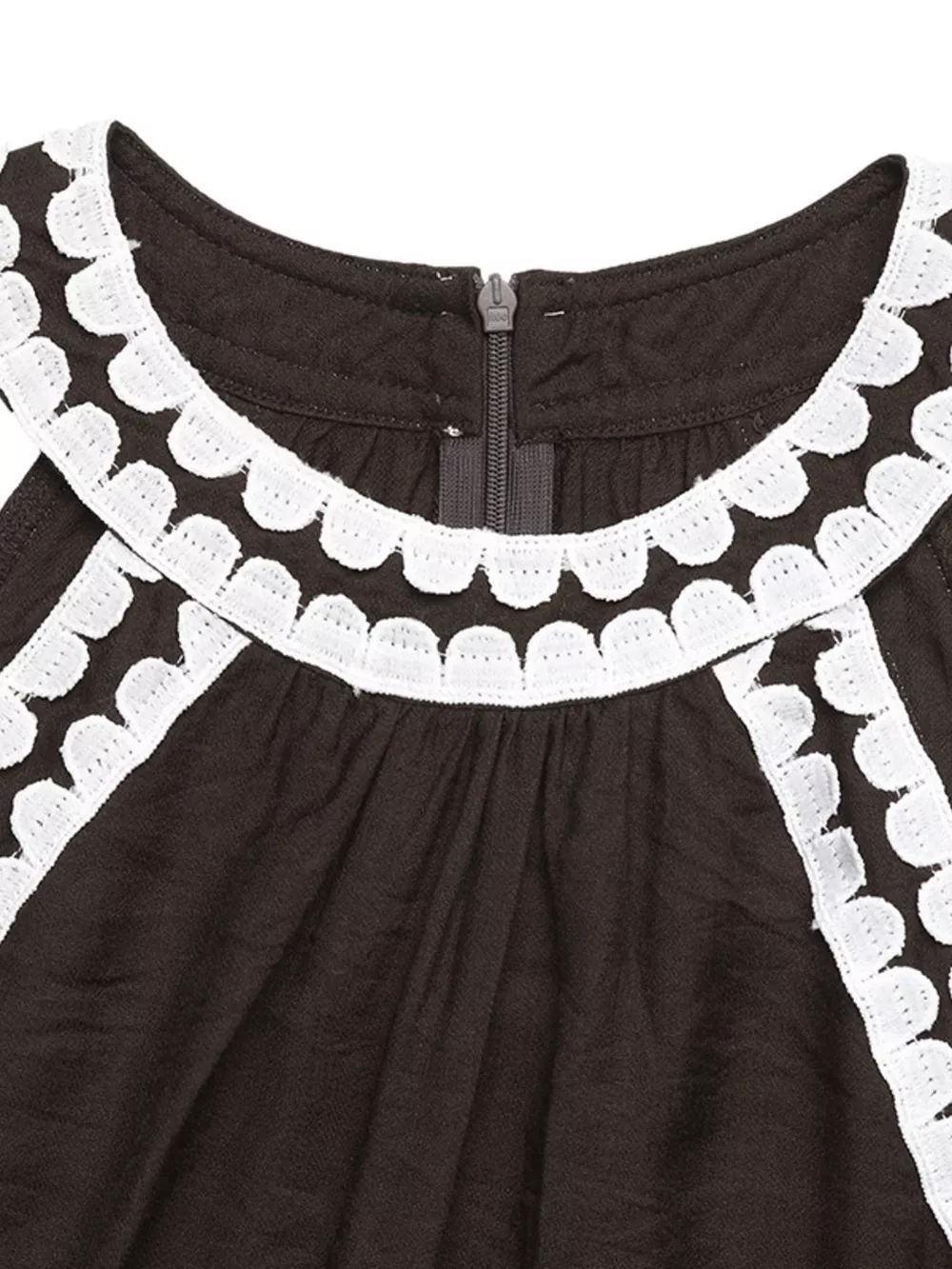 Crochet Trim Sleeveless Maxi Dress, image 5