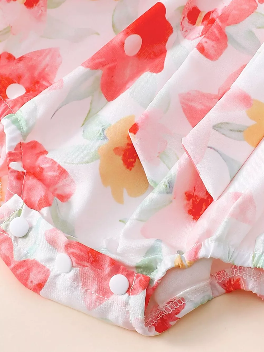 Children's Floral Print Bodysuit & Headband Set, image 3