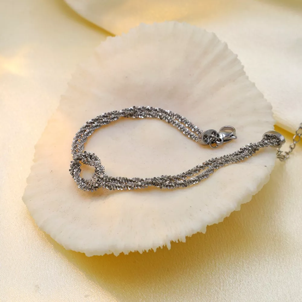 Stainless Steel Twisted Chain Bracelet, image 5