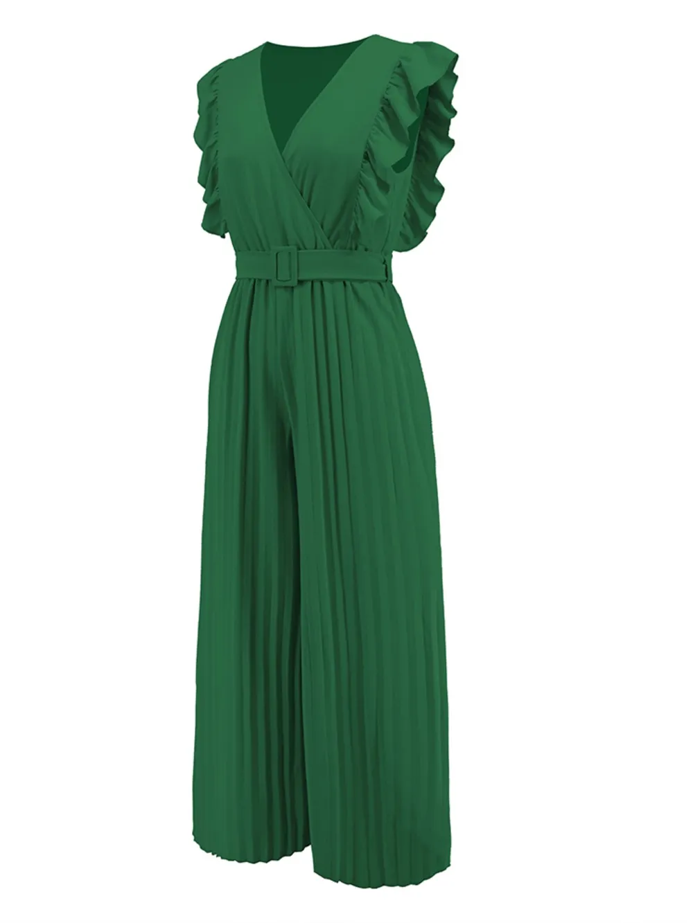 Ruffled Surplice Cap Sleeve Jumpsuit, image 27