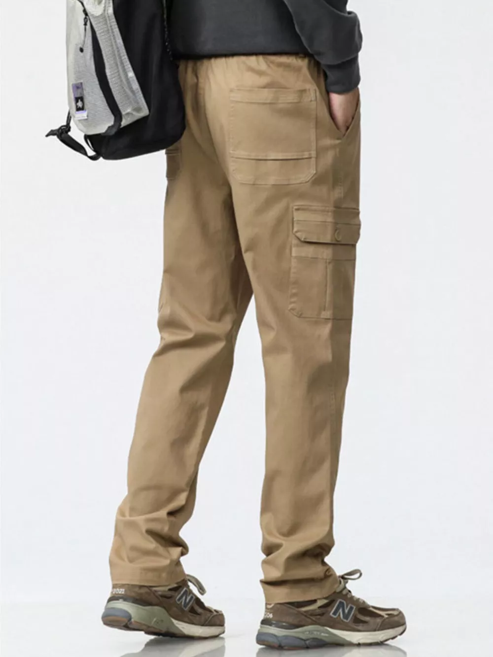Men's Plus Size Relaxed Fit Cargo Pants, image 3