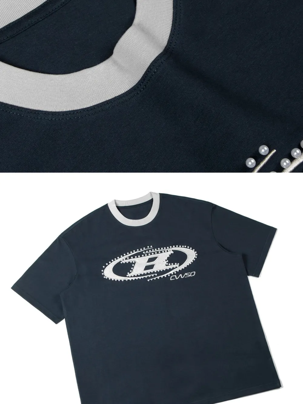 Men's Pearl Detail Short Sleeve T-Shirt, image 4