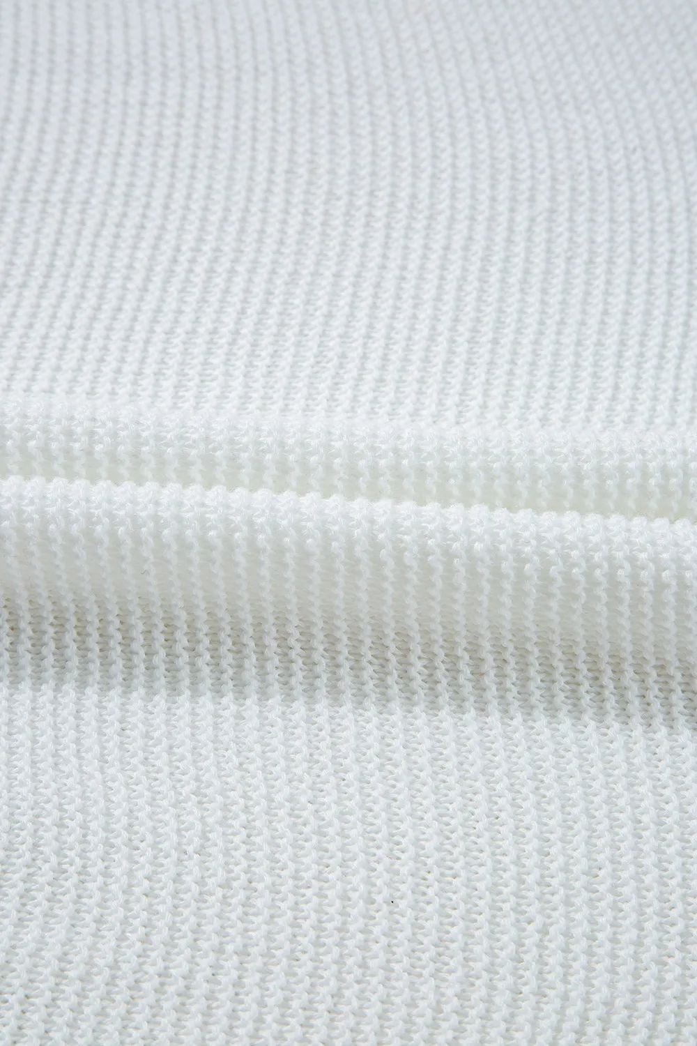 Side Slit Round Neck Knit Top, image 4