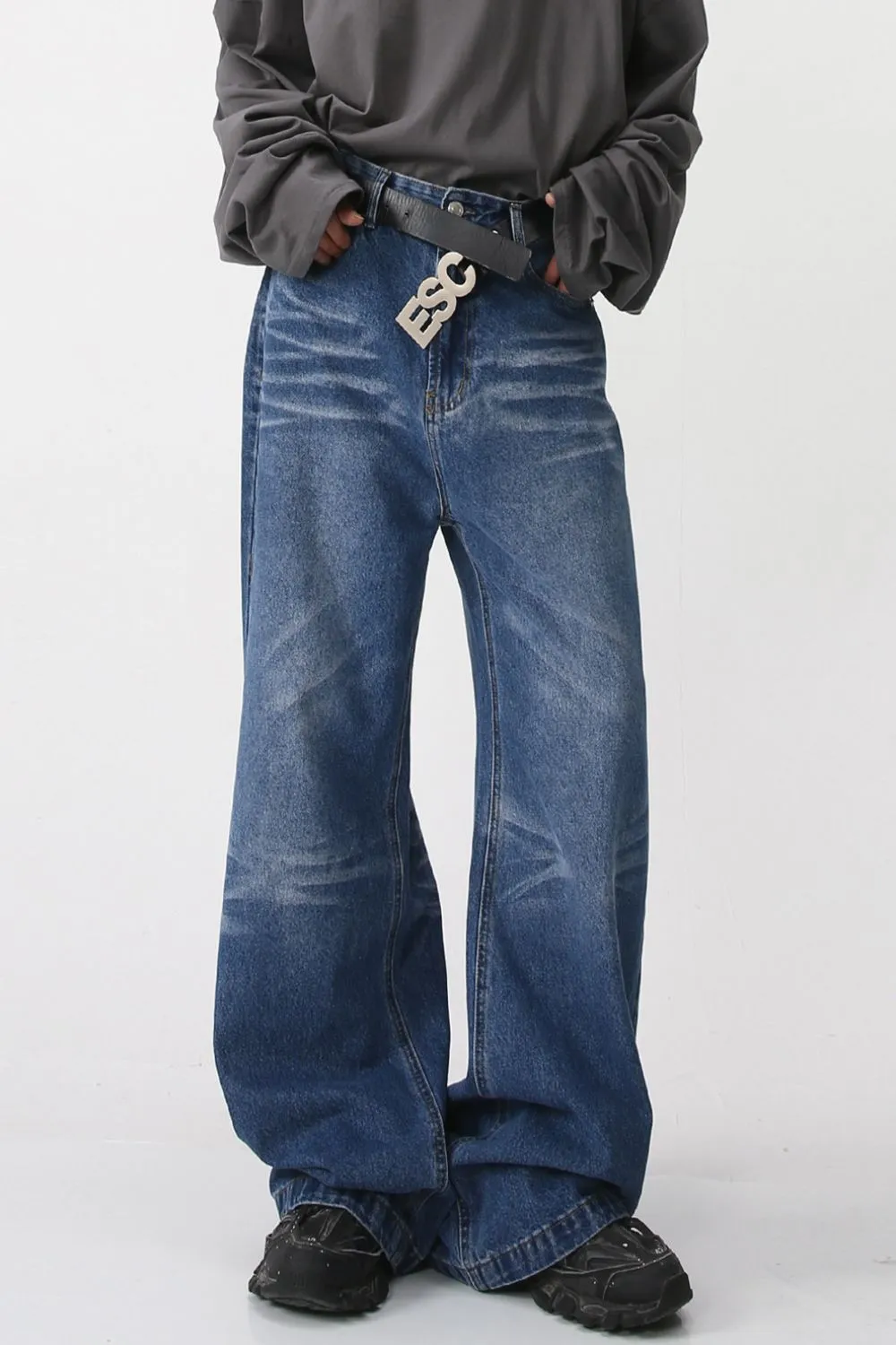 Wide Leg Jeans with Pockets, image 2