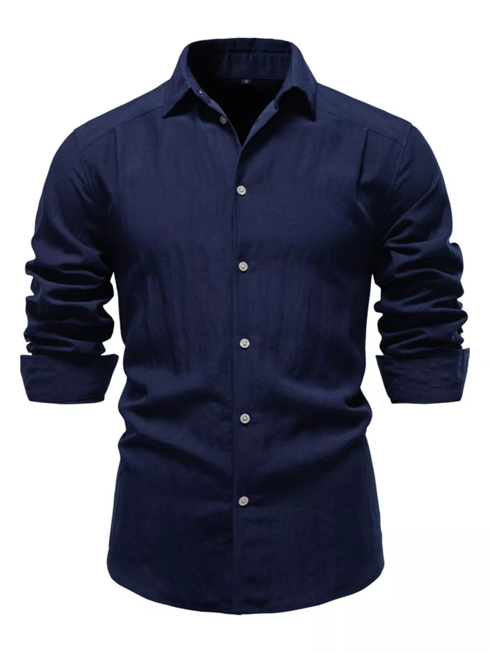 Men's Casual Button Up Long Sleeve Shirt, image 4