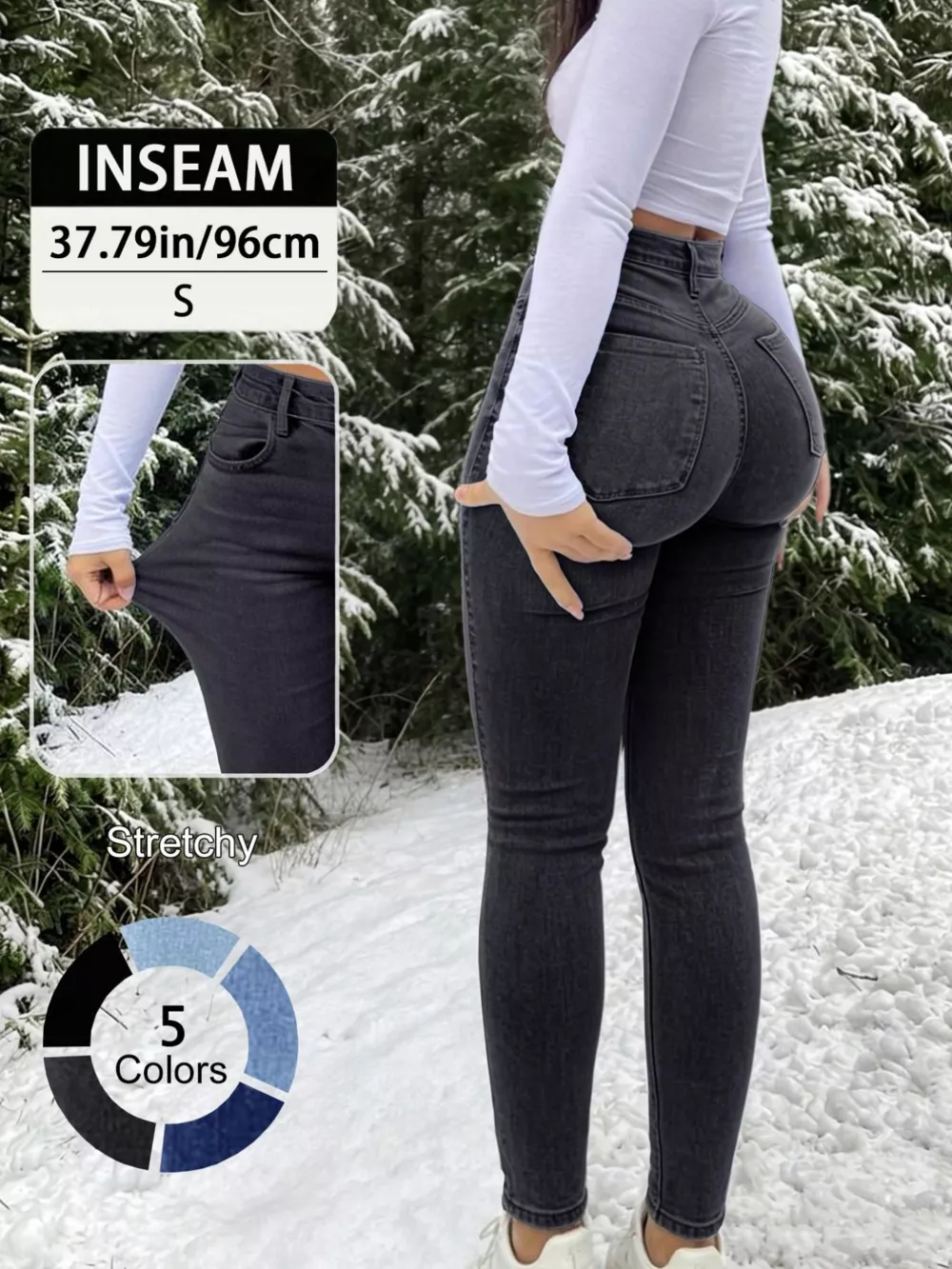 High-Waisted Skinny Jeans, image 20