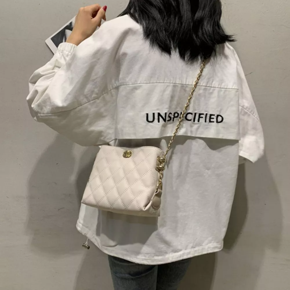 Quilted Chain Strap Crossbody Bag, image 3
