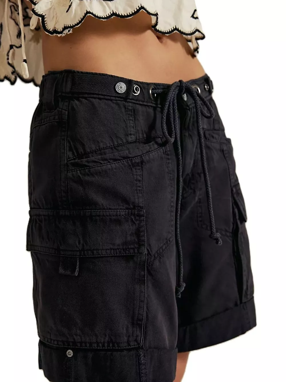 Drawstring Cargo Shorts, image 5