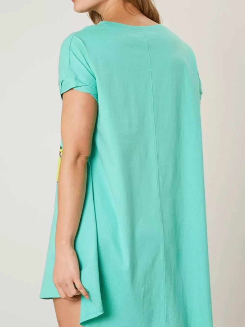Sequin Short Sleeve Summer Tee Dress, image 4