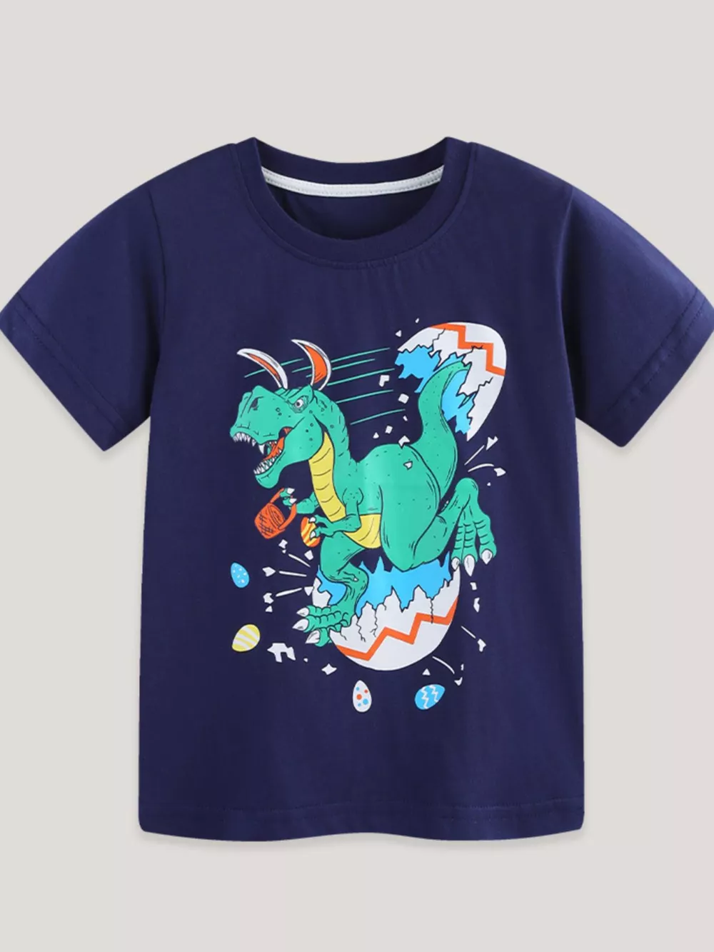 Children's Dinosaur Graphic Crew Neck T-Shirt, image 2