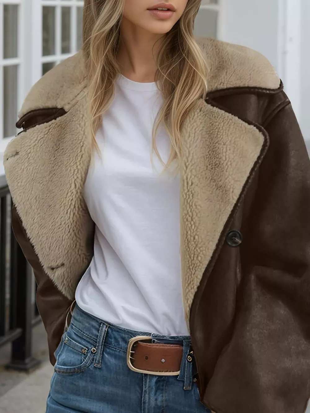 Sherpa Lined Button Down Outerwear, image 3