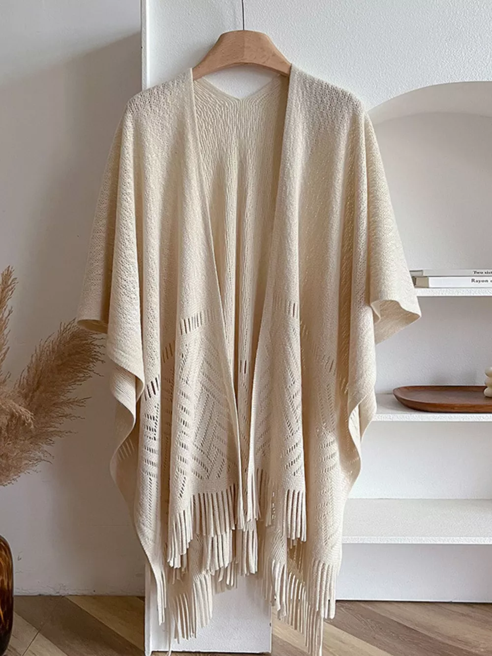 Fringe Open Front Cardigan, image 2