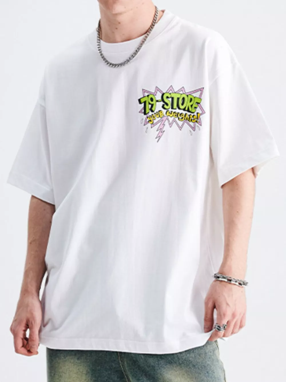 Men's Graphic Round Neck Short Sleeve T-Shirt, image 4
