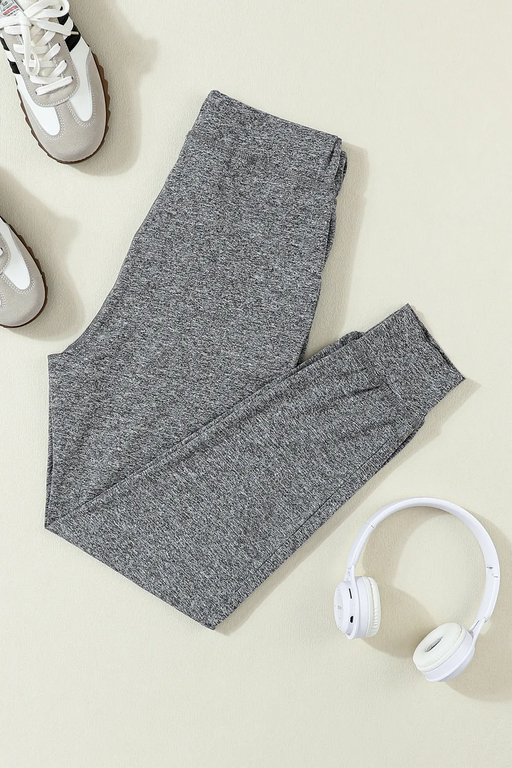 Drawstring Joggers with Pockets, image 4