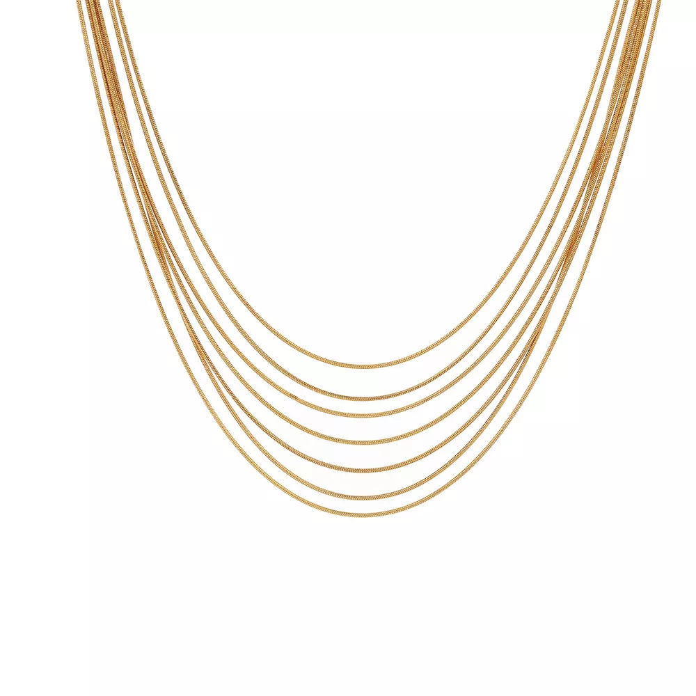 Stainless Steel Multi-Layered Necklace, image 2
