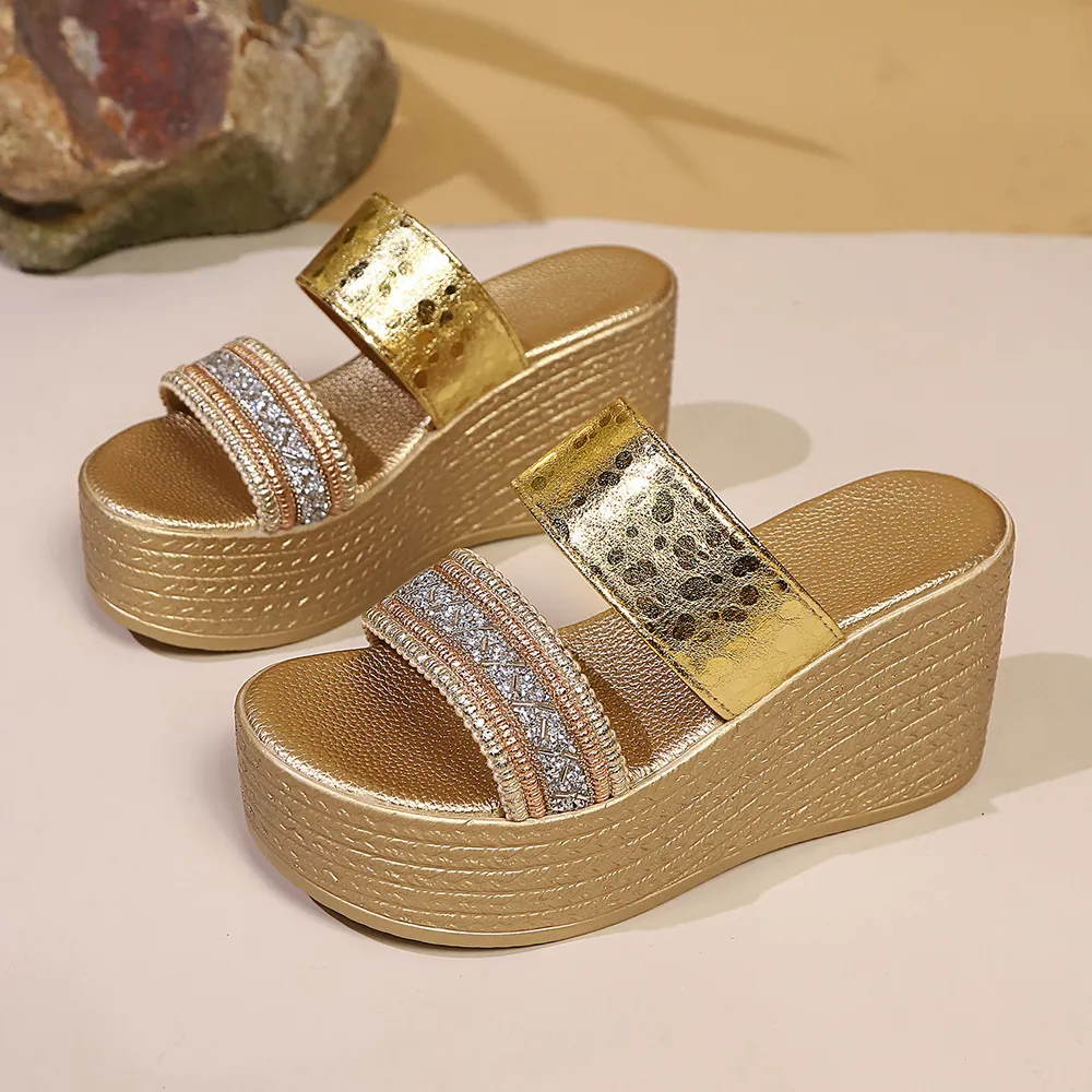 Open Toe Platform Wedge Sandals, image 2