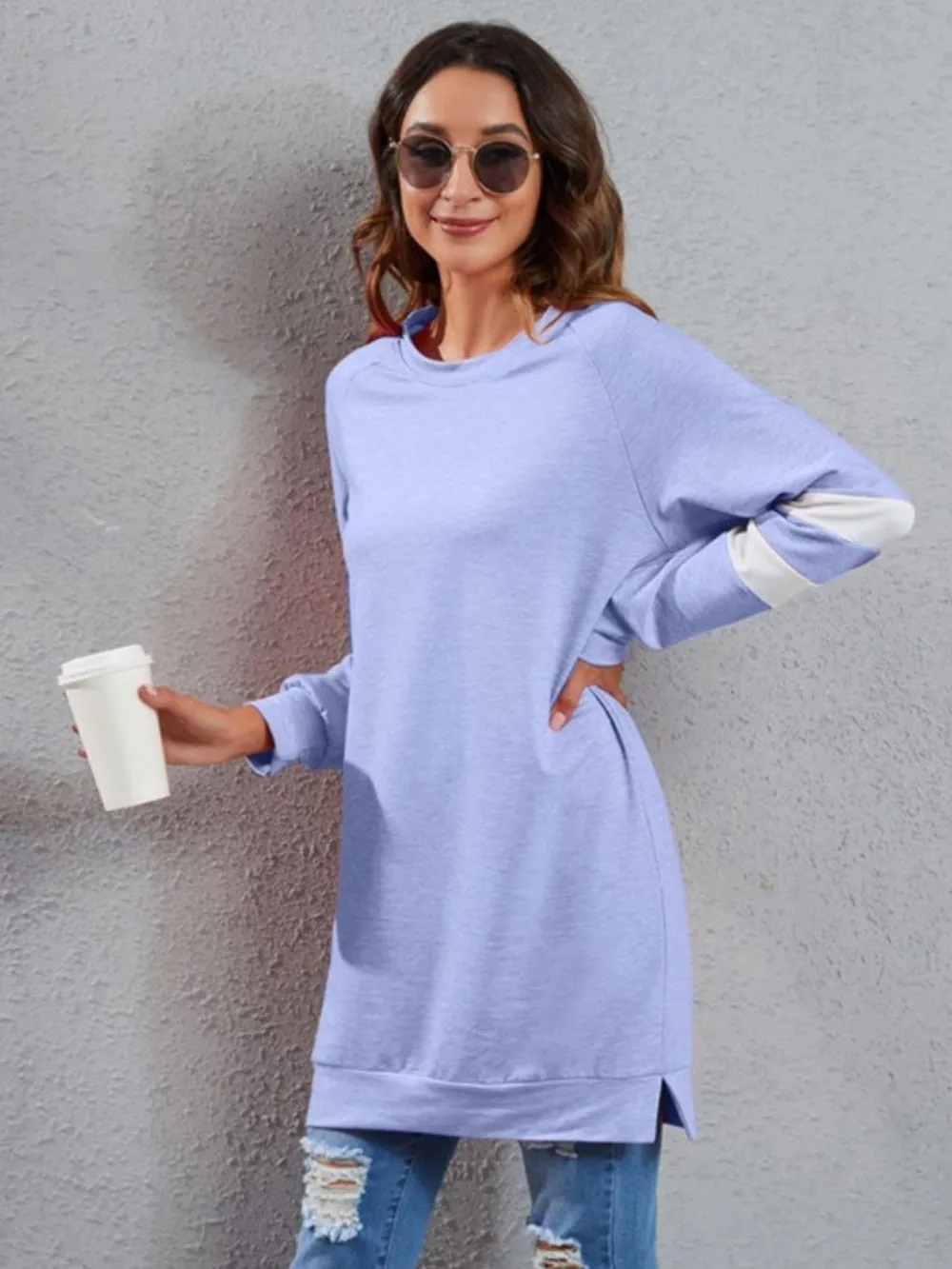 Full Size Striped Round Neck Long Sleeve T-Shirt, image 16