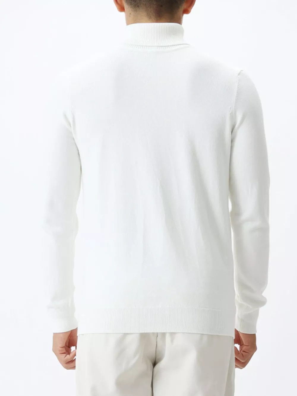 Men's Plus Size Slim-Fit Ribbed Turtleneck Sweater, image 12