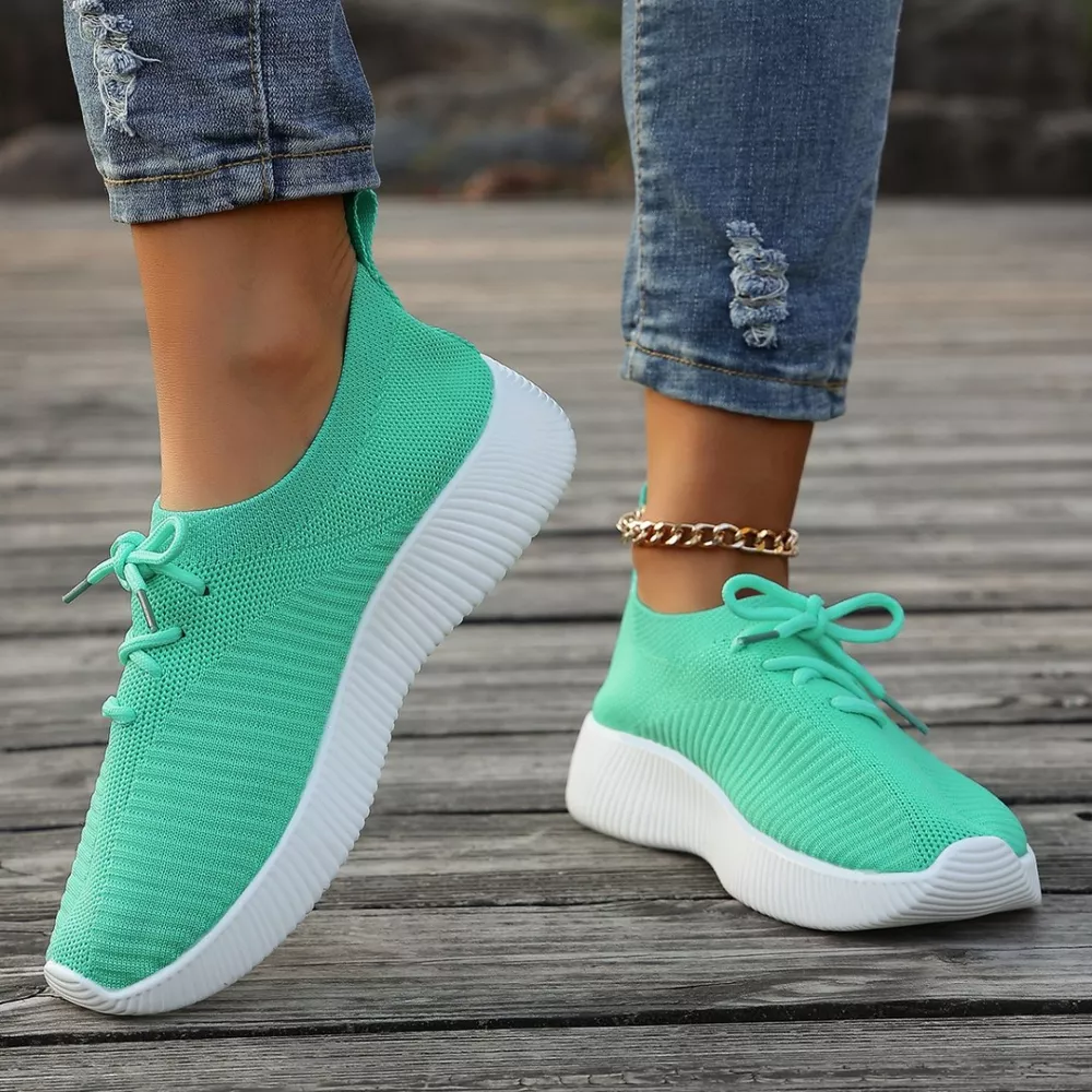 Round Toe Lace Up Sneakers, image 12
