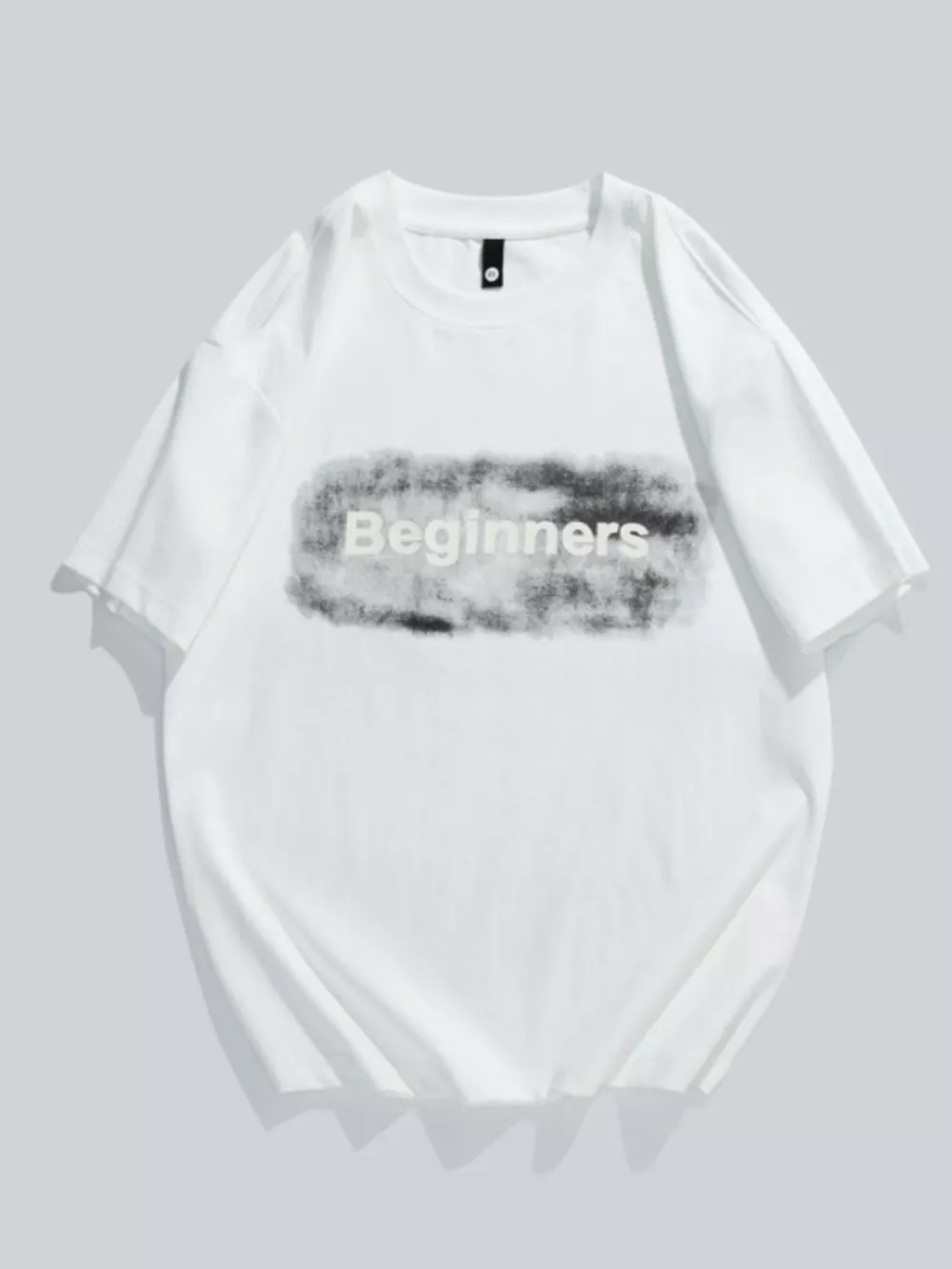 Men's Plus Size Letter Round Neck Short Sleeve T-Shirt, image 5