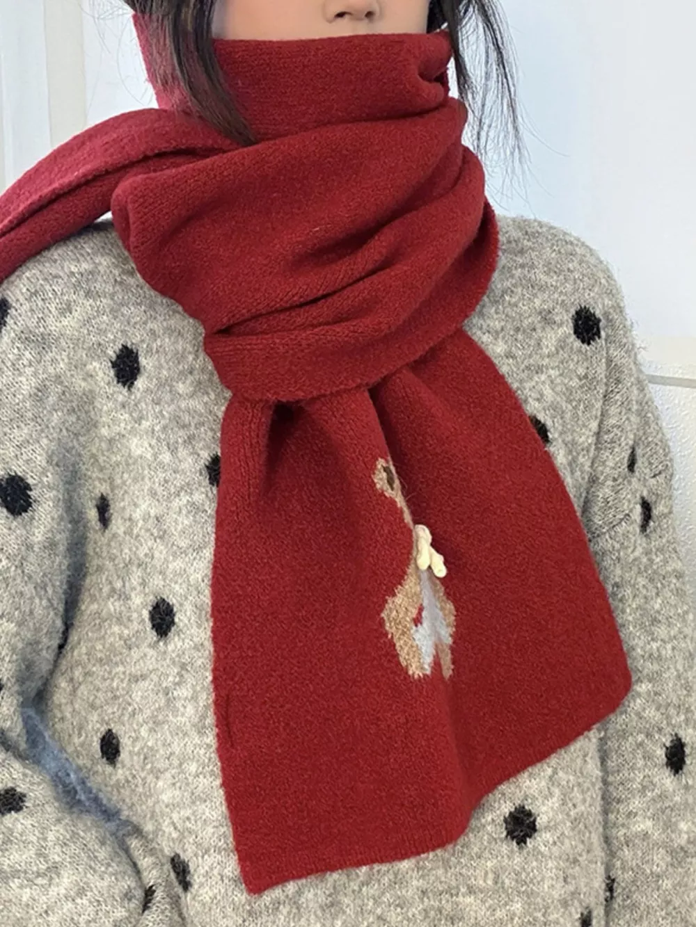 Bear Knitted Scarf, image 2
