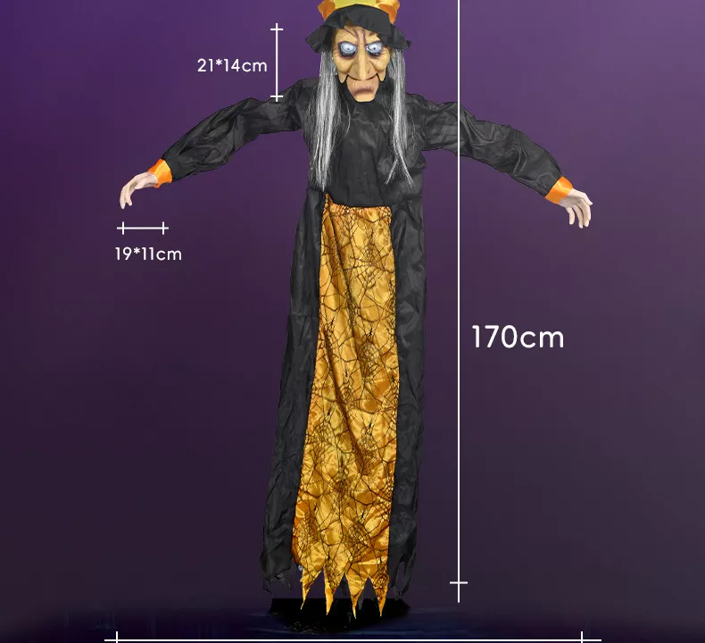 Halloween Spooky Decorative Hanging Witch, image 3