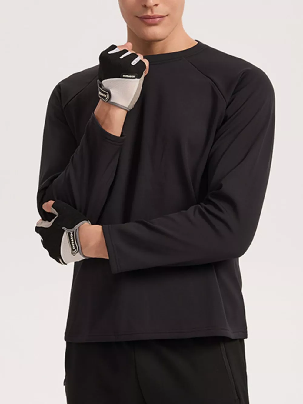 Men's Plus Size Long Sleeve Performance Active T-Shirt