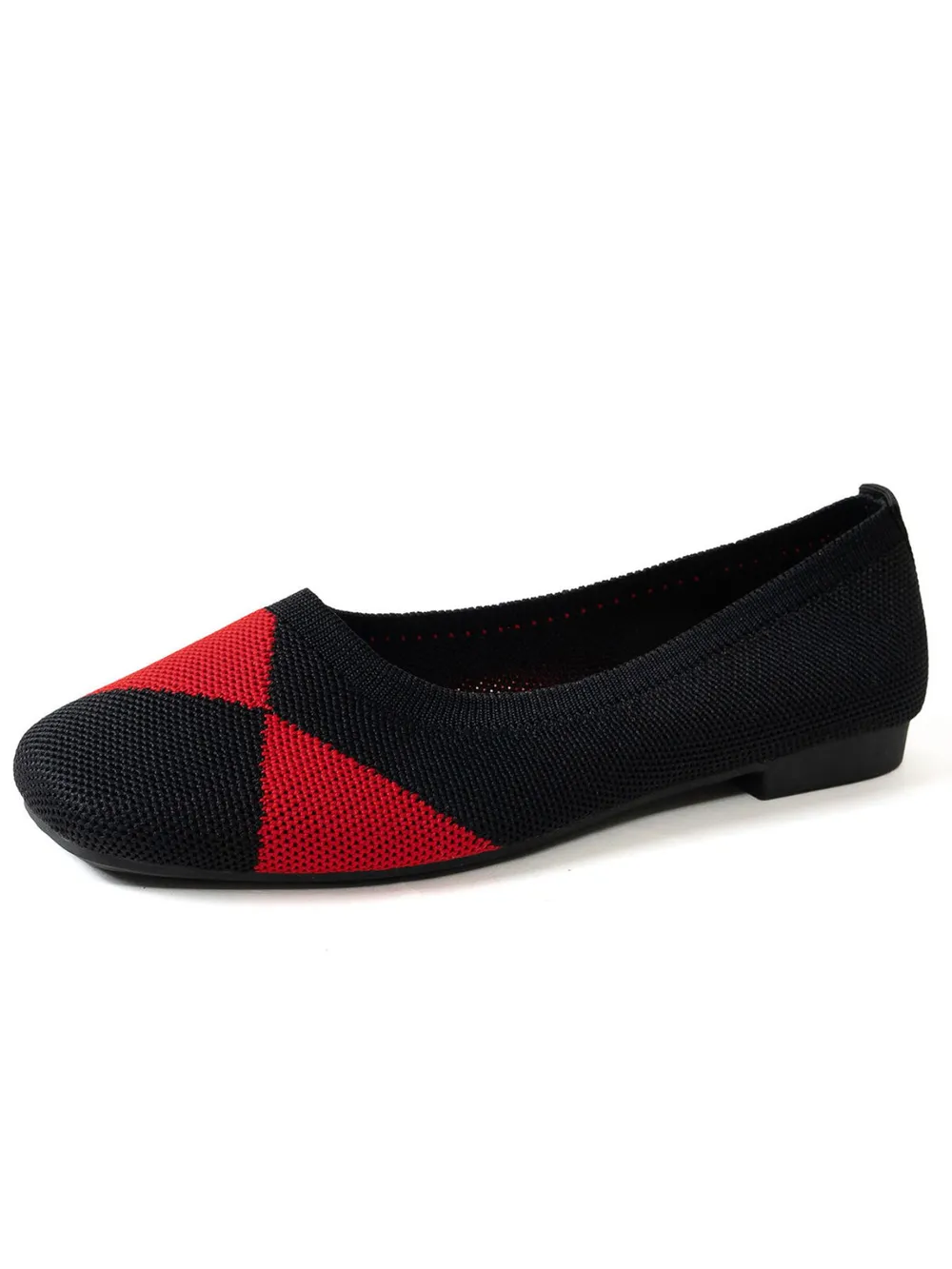 Color Block Knit Slip-On Loafers, image 10