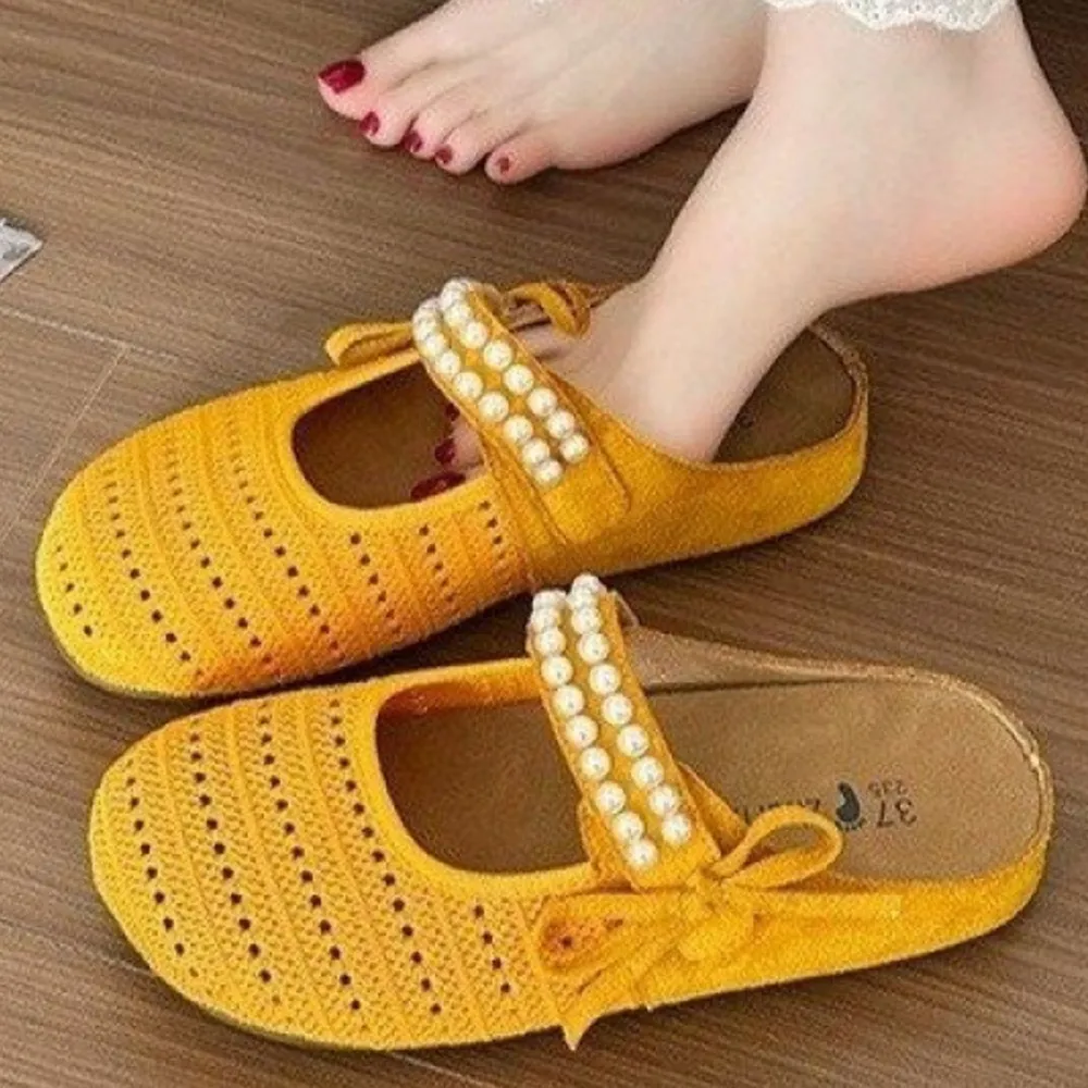 Hollow Out Round Toe Flat Slip-Ons, image 21