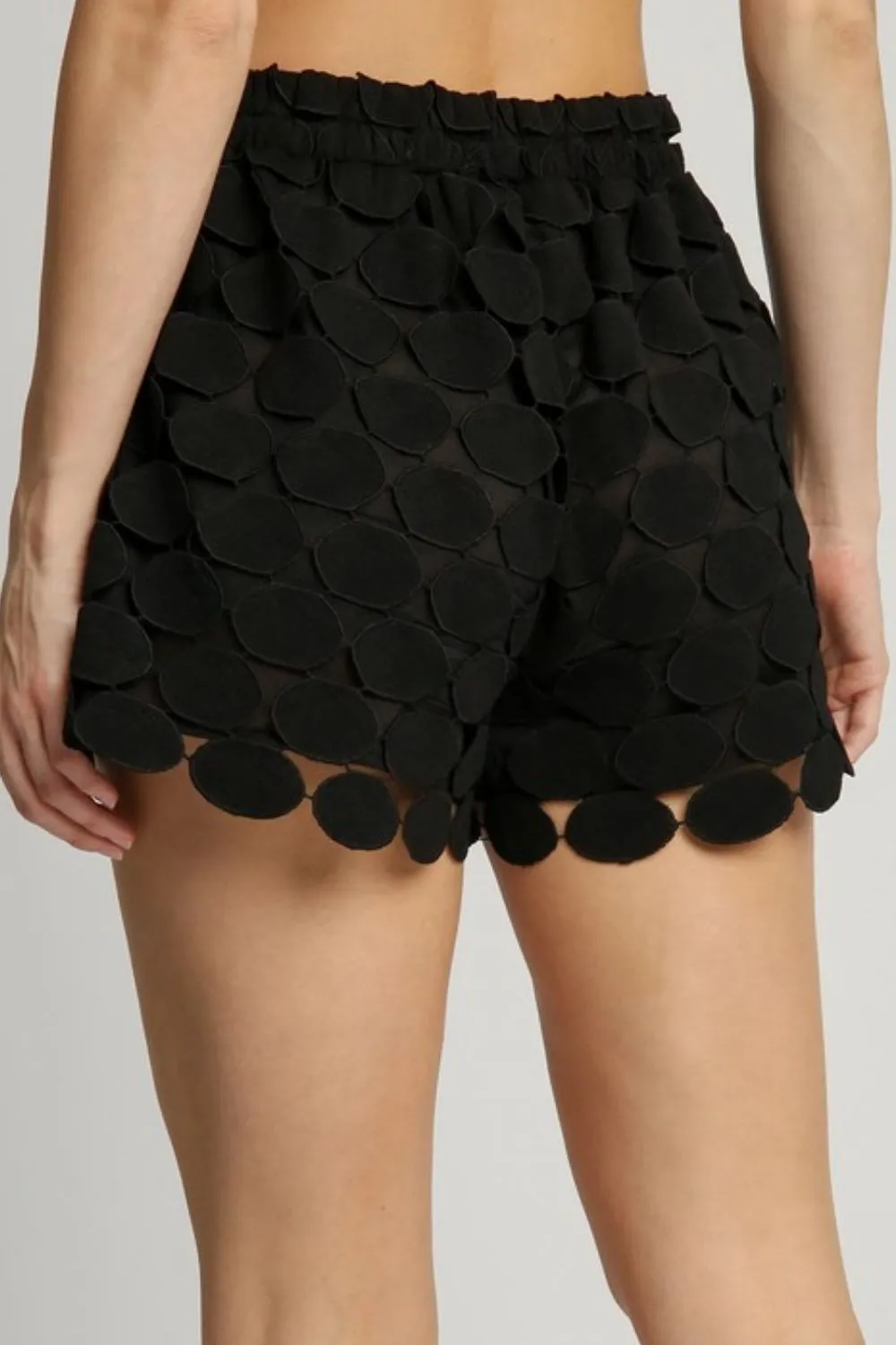Full Size Polka Dot Lace Shorts Plus Size, image 2