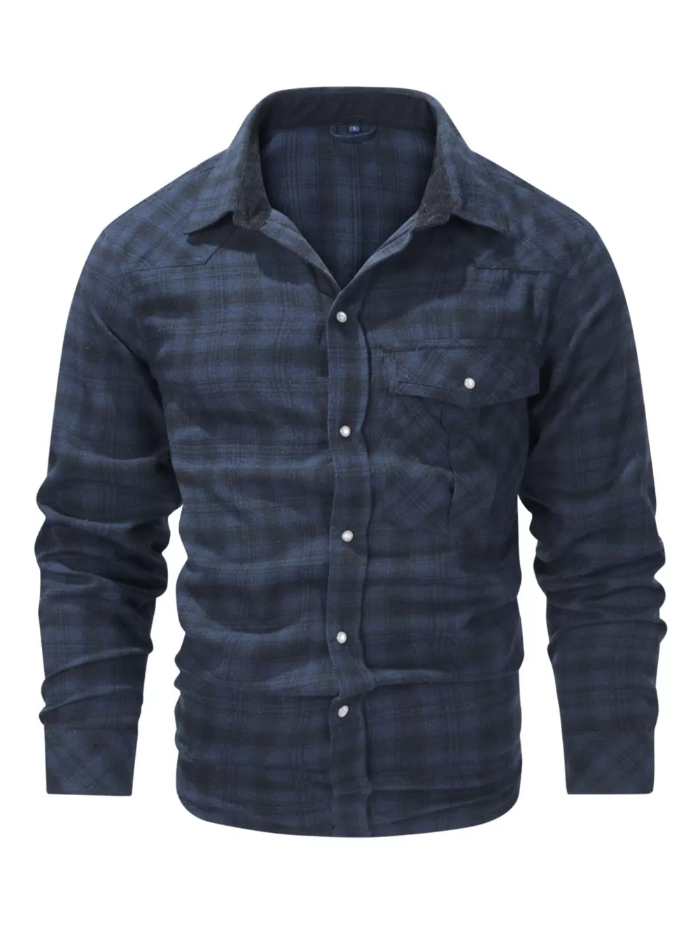 Men's Vintage Plaid Button Up Shirt