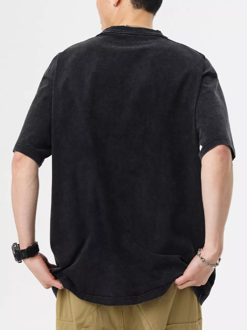Men's Vintage Washed Oversized T-Shirt, image 2